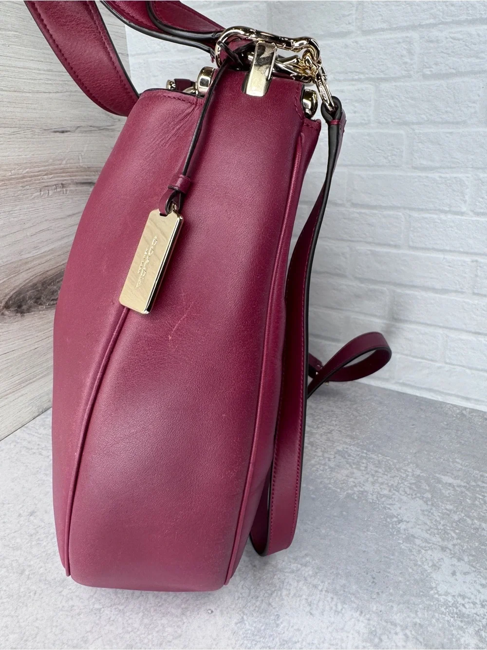 Coach smooth leather